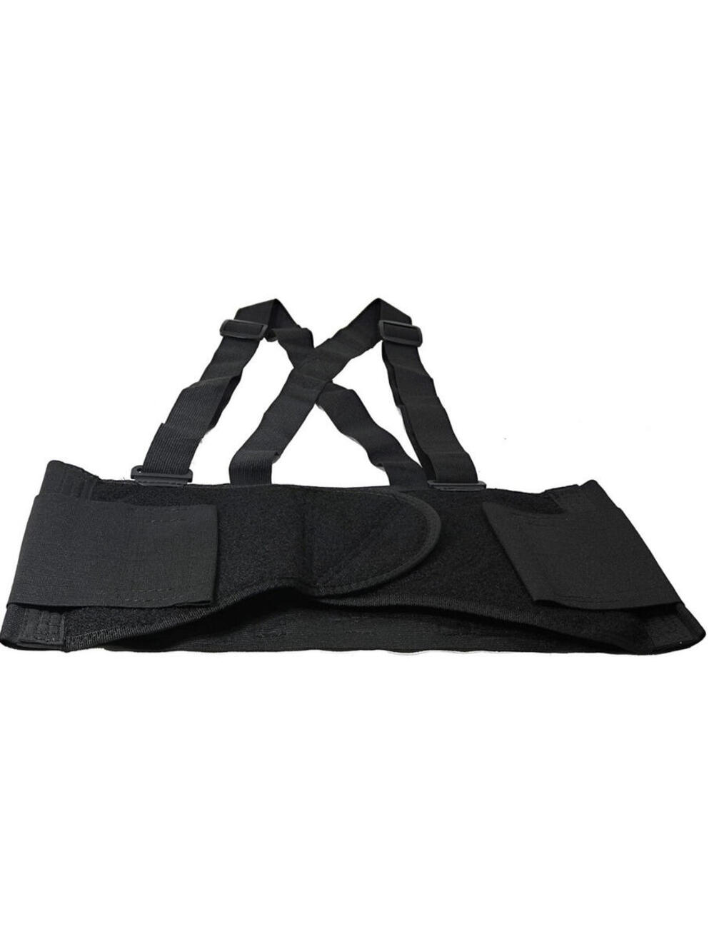 Husky Adjustable Lumbar Support Belt w/ Elastic Suspenders Strap XL Fits 46"-56"